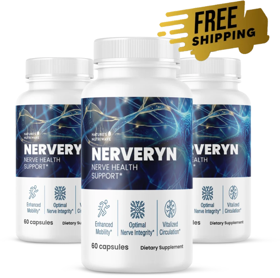 Nerveryn capsules three bottle pack